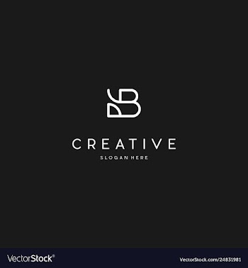 Letter b creative business logo design vector image