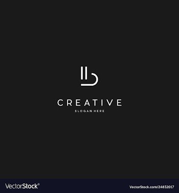 Letter b creative business logo design vector image