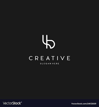 Letter b creative business logo design vector image