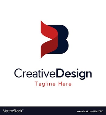 Letter b creative business logo vector image