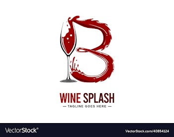 letter b food logo design template