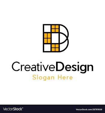 Letter b home realty creative business logo vector image