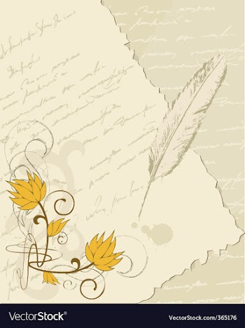 Letter background vector image