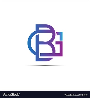 letter bg modern logo design icon file