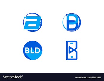 letter bm b and m logo initials icon design
