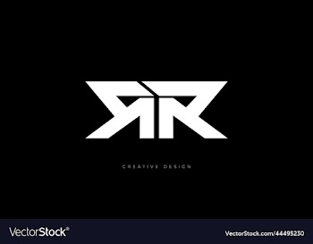 letter branding design rr logo