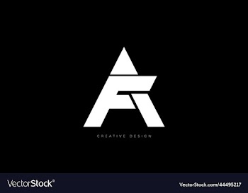 letter branding fa abstract logo concept