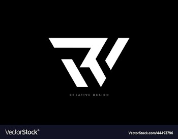 letter branding wr creative concept design