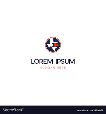 Letter c texas creative business logo design vector image