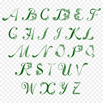 Letter case Alphabet Four-leaf clover - St. Patrick's Day letter WordArt image 