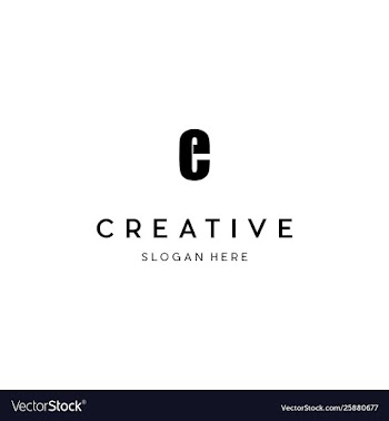 Letter ce creative business logo design vector image