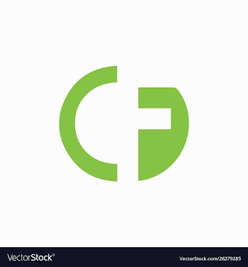 Letter cf design logo vector image