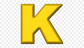 Letter Clipart Yellow - Yellow Alphabet Letters K