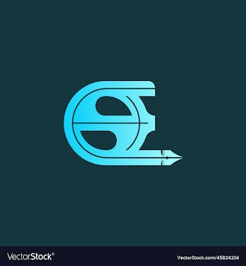 letter coaueo ew em combination and pen logo