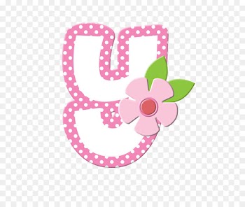 Letter Color Text Pink - initials 