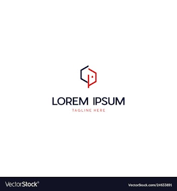 Letter cp creative business logo design vector image