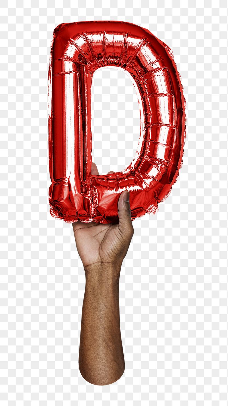 Letter D balloon png sticker, | Free PNG - rawpixel
