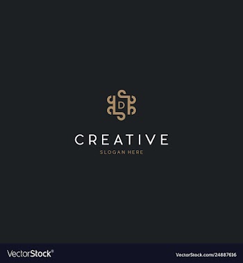 Letter d elegance luxury creative business logo vector image