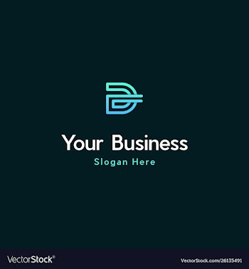 Letter d line creative business logo vector image