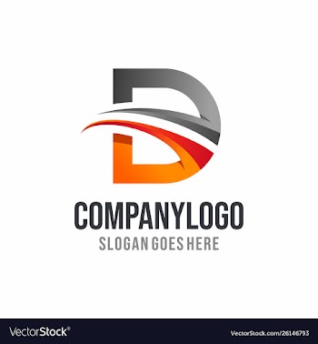 Letter d logo d logo vector image