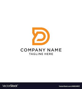 letter d logo template abstract monogram