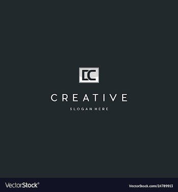Letter dc creative business logo design vector image