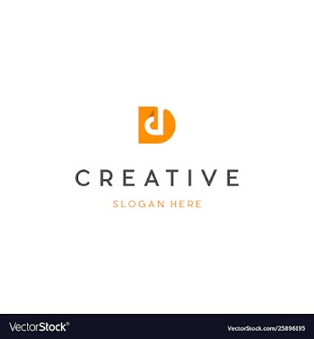 Letter dd creative business logo design vector image