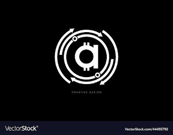 letter design a cryptocurrency creative brand icon
