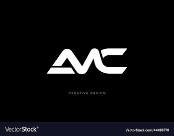 letter design amc monogram logo concept