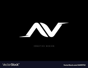 letter design av monogram brand logo concept