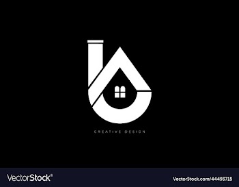 letter design b real estate brand logo concept