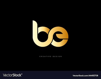 letter design be initial branding logo