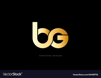 letter design bg initial branding logo