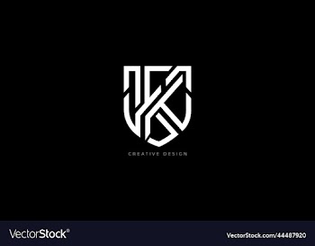 letter design k creative branding shield icon