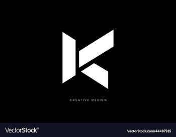 letter design kc elegant logo design