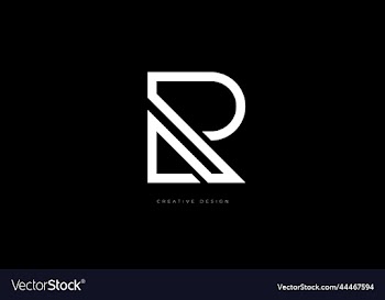 letter design r minimal logo branding