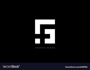 letter design sgf negative space branding icon