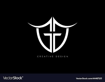 letter design t using shield brand logo