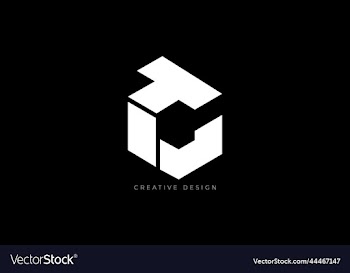 letter design tc hexagon creative brand logo