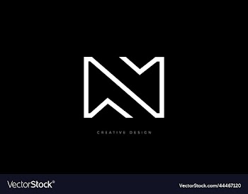 letter design wm mail sign brand identity