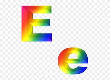 Letter, E, 3d, Abc, Alphabet, Rainbow, Gradient, Bright - Chữ E In Hoa