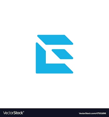 letter e logo icon design template elements