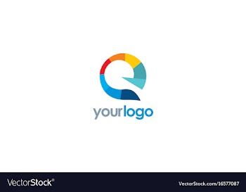  					Letter e multimedia color logo vector image														