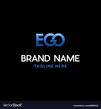 Letter ego creative logo design vector image