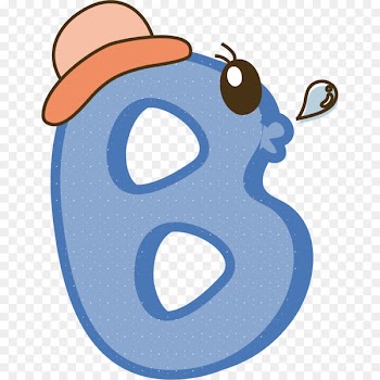 Letter English alphabet Cartoon - Cartoon cute color letters B 