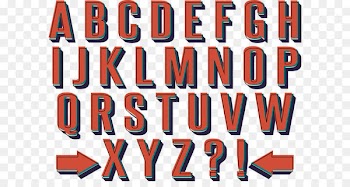 Letter English alphabet Clip art - Red English letters 