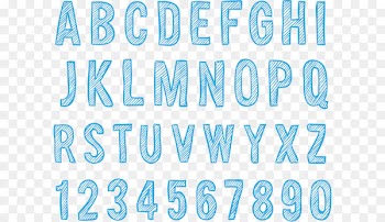 Letter English alphabet Clip art - Vector blue painted alphabet collection 