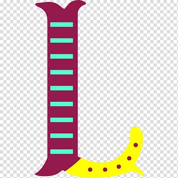 Letter English alphabet, Color letters L transparent background PNG clipart