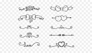 Letter Euclidean vector Drawing Ornament - A variety of cute vector arrow 