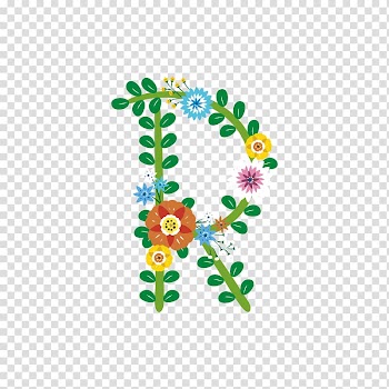 Letter Euclidean , Wreath letter transparent background PNG clipart